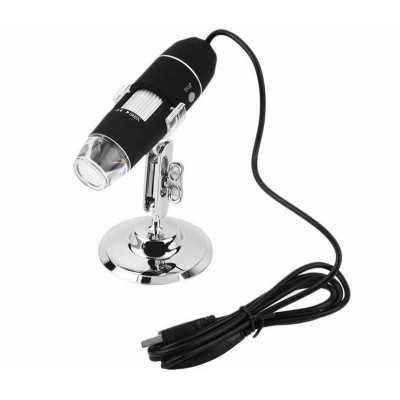 Digital microscope with USB zoom and illumination 1000x